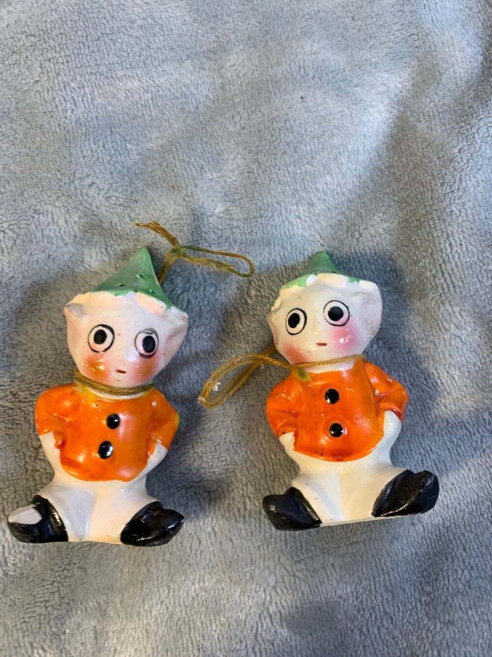 Antique Christmas Elf Pixie Salt and Pepper Shakers Made in Japan